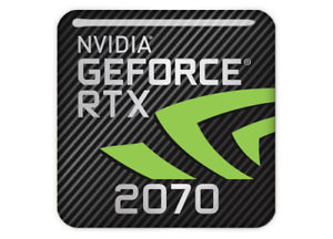 Sigle / Logo de la carte graphique Nvidia Geforce RTX 2070 pour la réalité virtuelle